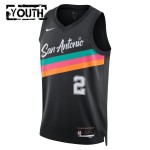 Maillot NBA San Antonio Spurs Dylan Harper Nike 2025-26 City Edition Noir Swingman - Enfant